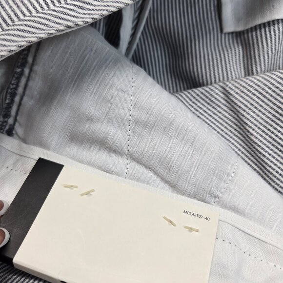 Murano Men’s Gray Pinstripe Cotton Shorts – Size 36 x 13 – NWT - Picture 13 of 15